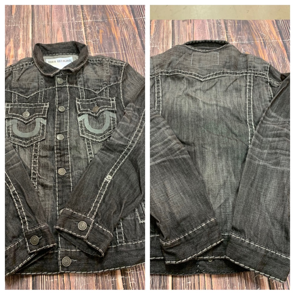 NWT True Religion Jimmy jacket Super T
Size XL
Pit to pit 22”
Length 27”